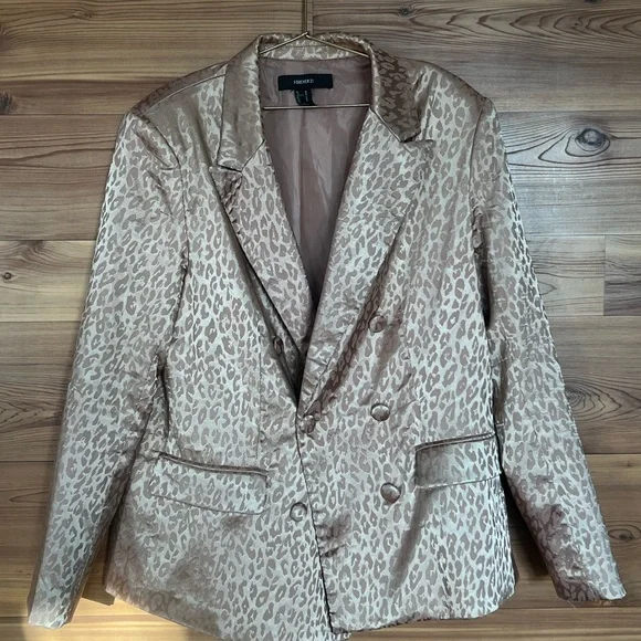 Forever 21 Leopard Print Blazer - Picture 2 of 4